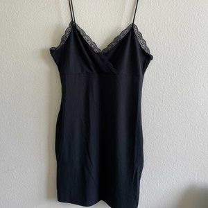 SHEIN BLACK STRETCHY MINI DRESS